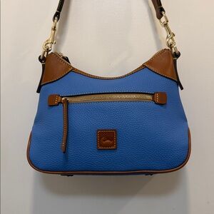 Dooney & Bourke light Blue and Tan Shoulder Bag